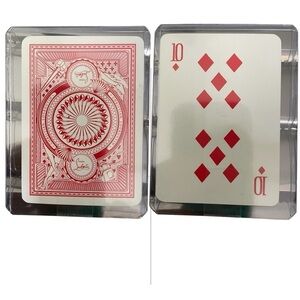 Christian Louboutin encased playing card 10 of♦️